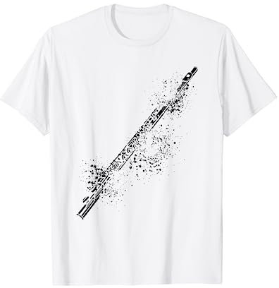 Querflöten Spieler Spielerin | Musik Design | Querflöte T-Shirt