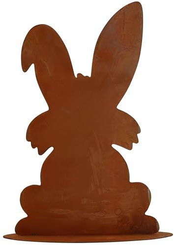 Rostikal Edelrost Gartendeko 40 cm Osterdekoratoin Hase Rost Deko Frühling