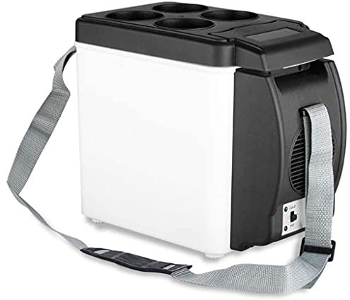Mini Refrigerador de Camping para El Hogar del Coche de 12V 6L, Nevera Eléctrica, Nevera y Congelador Portátil de Viaje Más Cálido para Coche, Camión