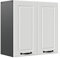 Vicco Hängeschrank R-Line, hängender Küchenschrank, Weiß Landhaus/Anthrazit, 60 cm