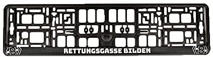 Borussia Mönchengladbach Nummernschildhalterung Rettungsgasse bilden | Offizieller Fanartikel Fohlenshop | Kennzeichenhalter für Standardgröße