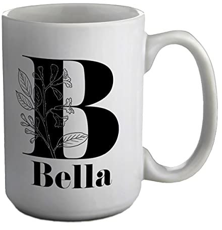 Shopagift Personalised Alphabet - B White 15oz Large Mug Cup