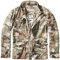 Brandit Jacket - Stylische Jacke für Herren mit versteckter Kapuze, Stehkragen und Baumwollfutter, Mehrfarbig (Light Woodland 107),5XL