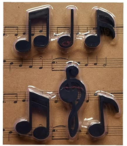 Haowul Nota Musical Imanes De Nevera 6pcs / Set Refrigerador De Refrigerador Pegatina De Pizarra Magnética para Fotos Oficina Decoración del Hogar