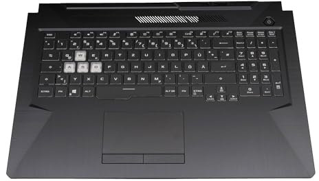 ASUS TUF Gaming A17 FA706IC original Tastatur inkl. Topcase DE (deutsch) schwarz/transparent/schwarz mit Backlight