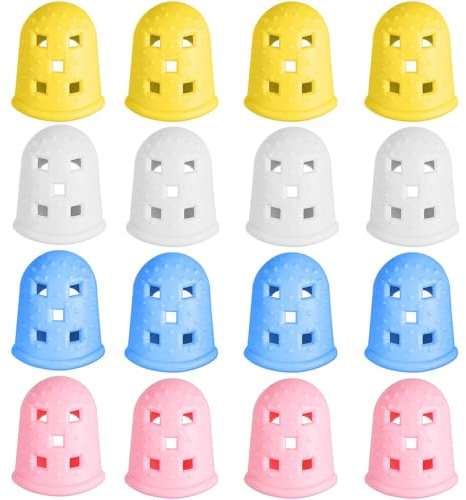 16 Stück Silikon Gitarren Fingerschutz Rutschfester Fingerschutz Für Gitarre Bass Ukulele Ideal Für Anfänger Und Fingerfertigkeitstraining Bunte Farben