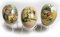 Nestler 3er Set Osterei zum Befüllen Größe 12 cm Handgemachte Eier aus Pappe mit Motiv - Best of Vintage - Liebevolles Ostergeschenk