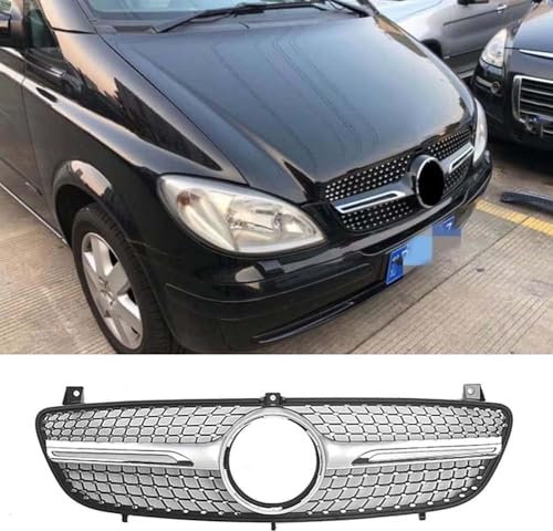 HAVERN Auto Front Kühlergrille für Benz W639 Viano/Vito 2006-2010,Vorne Kapuze Kühlergrill Ersatz zubehör, Sport Stil Kühlergrill Autoersatzteile,A