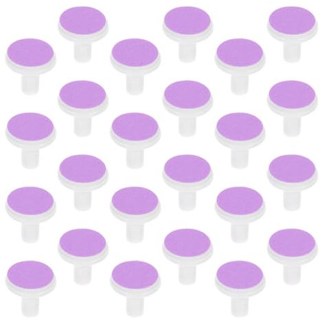 MAGICLULU Pz Testina Di Ricambio Per Lucidatore Per Unghie Teste Elettriche Per Levigare Le Unghie Bambini Teste Di Molatura Chiodi Carta Vetrata Tagliatori Viola Neonato Elettrico