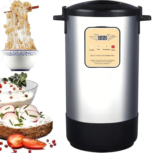DPQYJPP Fermentador Yogur 12L,Yogurtera Inteligente,Máquina Fermentadora Eléctrica,Control Tiempo Y Temperatura,para Cocina Comercial,Ajo,Yogur,Encurtidos,Vino Arroz Dulce,Masa
