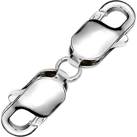 My-Bead Kettenverschluss 925 Sterling Silber Schmuck Verschluss 25mm Doppelkarabiner Halsketten Collier Armband DIY