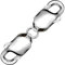 My-Bead Kettenverschluss 925 Sterling Silber Schmuck Verschluss 25mm Doppelkarabiner Halsketten Collier Armband DIY