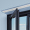 Tringle Rideau Système de Rail de Rideau Extra Fin, Doubles Rails en Alliage D'aluminium, Rails de Plafond Coulissants pour La Maison/VR/zone D'intimité, Tringle à Rideau Élégante et Sans Couture ( Co