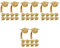 TOYANDONA 40 Pcs Graduation Goblet Lid Wine Polyester Tassel