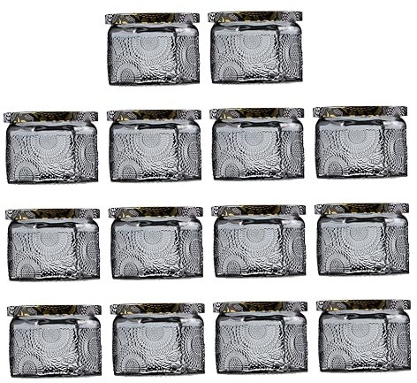 VILLCASE 14piezas Tarro De Vidrio Para Velas Lata Para Hacer Velas Tarro Recipientes Decorativos