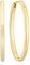 Sif Jakobs Damen-Creolen 925er Silber 4 Gold Hoop-Ohrringe mit Klappverschluss