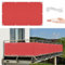 AYLFBFU Balkon Sichtschutz 145x750cm Windschutz Sonnenschutz und Wetterfest, Balkonverkleidung für Balkongeländer Garten, inkl. Nylonkordel Befestigungsmaterial, Rot
