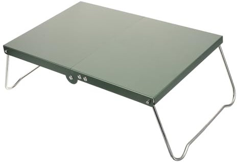 VANZACK Table De Camping en Acier Inoxydable Et Aluminium Mécanisme De Pliage Facile pour Les Activités De Plein Air Et Les Voyages