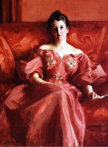 VsoxA Berühmte Gemälde Abstrakte Drucke Jahrgang Wandkunst Porträt von frau howe alfred stevens für Heimtextilien 60x90cm