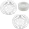 10Pcs Plastic Sink Strainer White Bath Plug Hair Catcher Shower Plughole Cover Drain Hair Catcher Sink Filter Shower Plug Hole Hair Catcher for Kitchen Bathroom