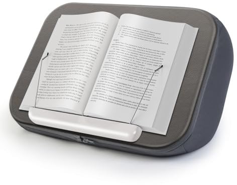 Buchständer Leseständer mit Kissen – Elitehood Weich Buchhalter für Hände-freies Lesen im Bett, Sofa oder Schreibtisch – Reduziert Nackenverspannungen, Leseständer für Buch, Laptop, Tablet