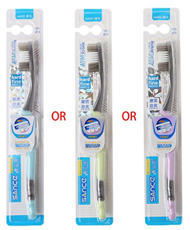 1pc Super Harte Borsten Zahnbürste Für Erwachsene Entfernen Rauch Flecken Kaffee Flecken