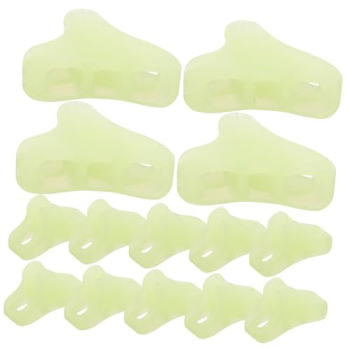 HANABASS 30St Leuchtende Seilschnalle für den Außenbereich Bungee Zelt windfester Clip Haken Markise zeltzubehör zubehör für zelte rutschfeste Seilschnallen Zubehör für Seilspanner Plastik