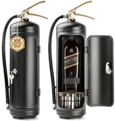 PANYIXUAN Minibar DurstlöScher FeuerlöScher, Handgefertigte Metall-Minibar-Geschenk, Geschenke für FeuerwehrmäNner