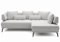 Friderik Giotto Ecksofa elektrisch verstellbare Sitztiefe 242 cm Elfenbein (Loop 1, Rechts)
