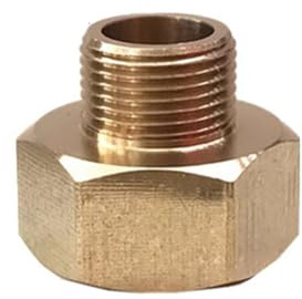 Brass Faucet Adapter, Pipe Fitting Converter EU G1/2 Thread to US 9/16-24 UNEF Thread Connector (Female G1/2 x Male 14mm A)