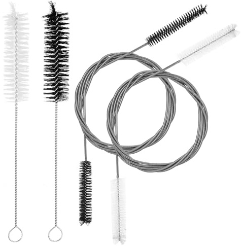 4 Pcs Bathroom Kitchen Drain Unblocker Tool, Flexible Sink Cleaning Brush Unblocker Tools, 78.74 Double Head Pipe Cleaners for Cleaning Shower Bathroom Kitchen Sewer Plug Hole Hose(2 Short, 2 Long)