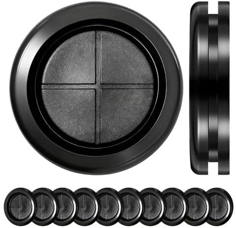 PDKKFF 20 Stück 50mm Kabeldurchführung Gummi Wasserdicht, Schwarz | Karosseriestopfen, Gummitülle Kabeldurchführung Rund Einseitigen, Durchführungstüllen für Kabel rahtschutz Steckern Leitungen