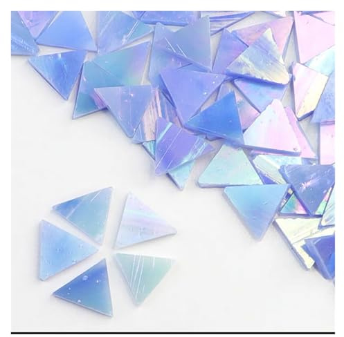 Piastrelle mosaico adesive Piastrelle a mosaico in vetro trasparente da 50 g. Pezzo di multicolore. Mosaico fai te, for realizzare pietre for la decorazione della parete casa(Color 21)