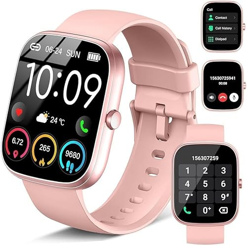 uaue Smart Watch for Women, 2026 New BT5.4 Answer/Make Calls Smartwatches 1.91 HD Fitness Watch with Heart Rate/Sleep Monitor/Step Counter, IP68 Waterproof 110+ Sports Activity Tracker