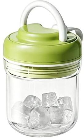 Botella portátil para hacer hielo, a prueba de fugas, sistema de máquina de cubitos de hielo portátil, a prueba de fugas, para hacer hielo instantáneo, sistema de refrigeración listo para viajar