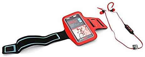 Platinet PM1075 Sport-Bluetooth-Kopfhörer mit Armband, Rot