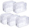 Sac Cosmétiques Transparent,Trousse Toilette Transparente 5 pièces Clair PVC Multifonction Sac Fermeture à Glissière pour Hommes et Femmes Les Vacances la Salle de Bains et l'Organisation