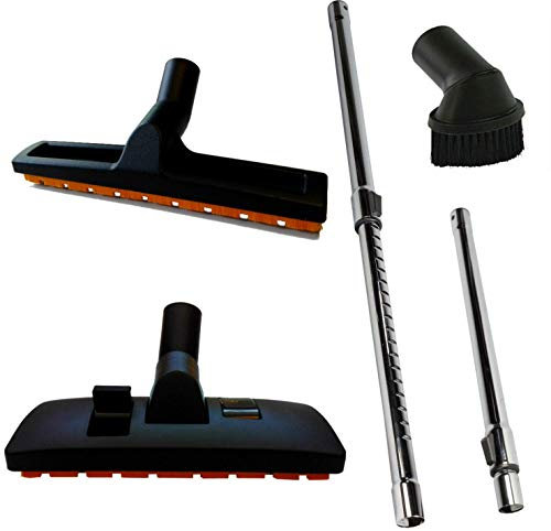 Maxorado 35mm Staubsaugerrohr + Kombidüse + Staubpinsel + Parkettdüse kompatibel für Industriestaubsauger Kärcher Bosch Einhell Masko Makita Tacklife Syntrox metabo 35 mm Rohre Rohr