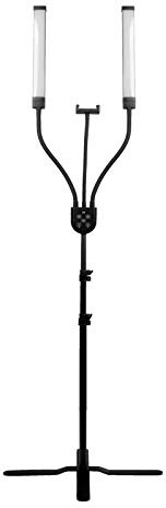 Mit Stativ für Handys Ideal für Selfie und Make up Activeshop Led Lampe für wimpern Polluks III Type MSP-MJ-02 Schwarz mit fernbedienung Griff