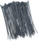 100 bridas para valla de 200 mm x 2,5 mm, color gris