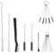 Multi-Purpose Spray Gun Cleaning Kit,Nylon Brushes Paint Gun Cleaning Kit Mini Brushes & Needles for Clean Airbrush Nozzles Spray Guns Tattoo Equipment (21)