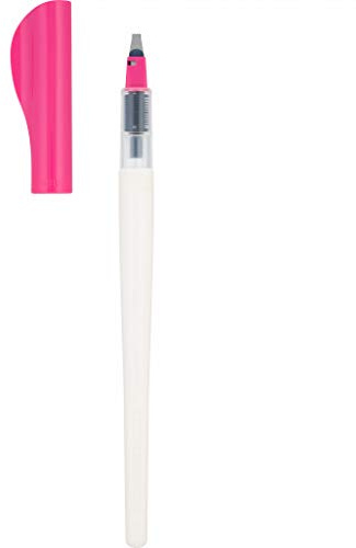 Pilot Parallel Pen Premium Caligraphy Pen Set, 3.0mm Nib, White Barrel with Pink Accents (14679)