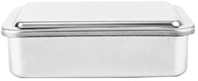 Baluue Bandeja Rectangular con Tapa Bandeja de Acero Inoxidable Caja de Instrumental Quirúrgico de Acero Inoxidable Placa de Desinfección para Esterilización