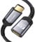 JSAUX HDMI Verlängerung Kabel, HDMI Stecker auf Buchse Verlängerung Kabel HDMI Verlängerungskabel 18Gbps Kompatibel mit TV-Stick, PS4, PS3, Xbox, 4K UHD, Full HD, 3D, ARC, Ethernet, 1M Grau