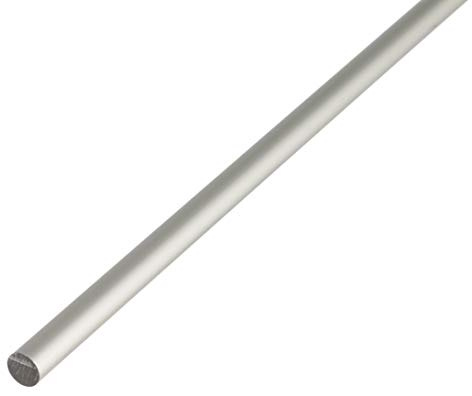 Alberts 498009 Rundstange | Aluminium, silberfarbig eloxiert | 1000 x 5 mm | 15er Set