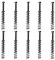 10 Pcs Pickup Screws and Springs Pickups Adjust Height Screw Guitar Humbucker Screws for Electric Guitar
