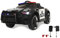JAMARA 460203 Ride-on US Police Car 12V-ab 3J, Mikrofon, Sirene, Motorsound, leistungsstarker Motor/Akku 4,5Ah, Stoßdämpfer vorne, Kofferraum, Batteriespannungsanzeige, LED-Scheinwerfer, schwarz