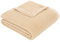 s.Oliver Decke 150x200 cm - Kuscheldecke mit Teddyfell beige, angenehm leicht und kuschelweich