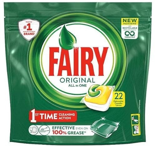 Fairy Original All In One Dishwasher Tablets Lemon x22 x 5 pack