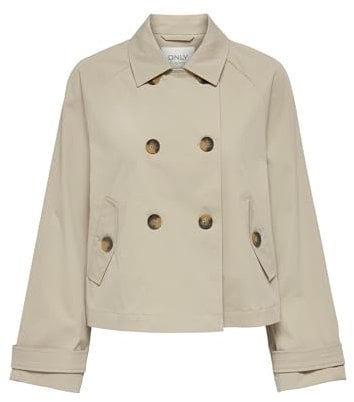 ONLY ONLAPRIL Short Trenchcoat Otw Noos Trench, Oxford Tan, XL Donna